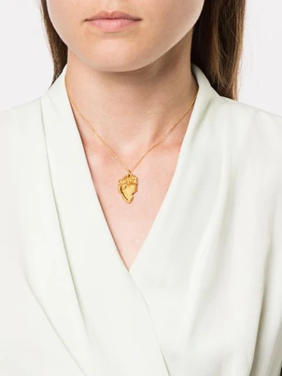 Shop Alighieri Heart Pendant Necklace In Gold