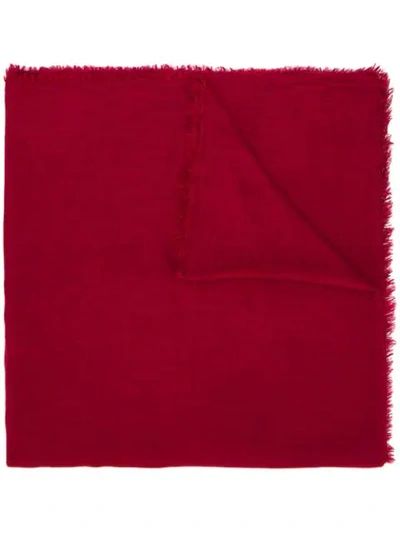 Shop Faliero Sarti Cashmere Blend Scarf In Red
