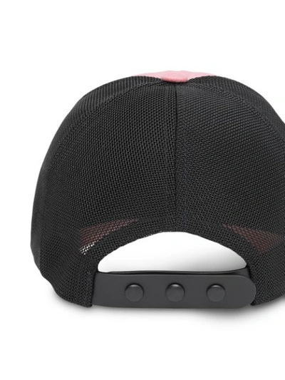 Shop Burberry Logo Graphic Baseball Cap In Pink