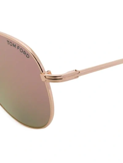 Shop Tom Ford Gradient Aviator Sunglasses