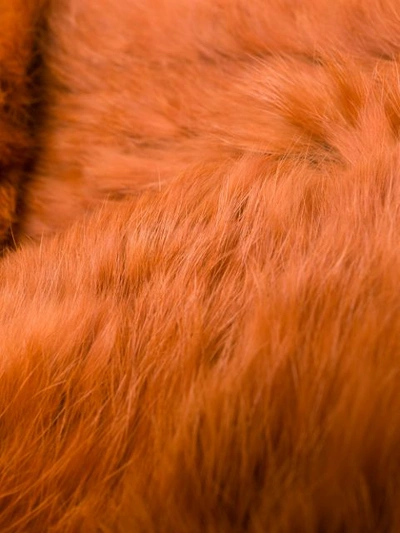 Shop Yves Salomon Rabbit Fur Snood - Brown