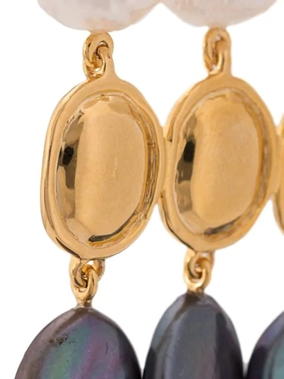 Shop Lizzie Fortunato Empress Earrings In Gold