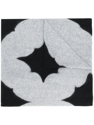 Shop Suzusan Graphic Print Cashmere Scarf In Black