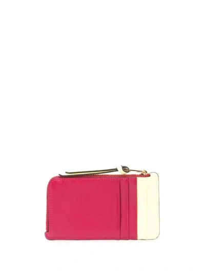 Shop Loewe Colourblock Zip-around Wallet In Red