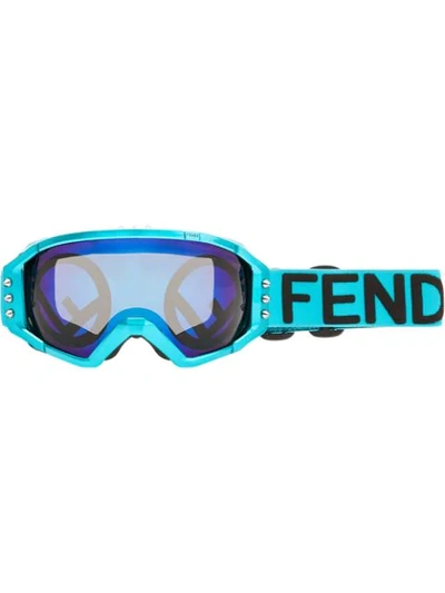Shop Fendi Ski Mask In Blue