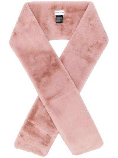 Shop Stand Studio Plain Long Scarf In 2040 Pale Pink