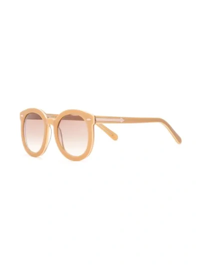 Shop Karen Walker Super Duper Sunglasses In Brown