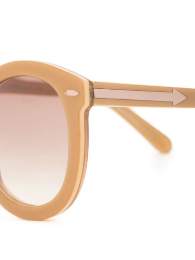 Shop Karen Walker Super Duper Sunglasses In Brown