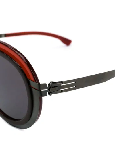 Shop Ic! Berlin Cancan Sunglasses In Brown