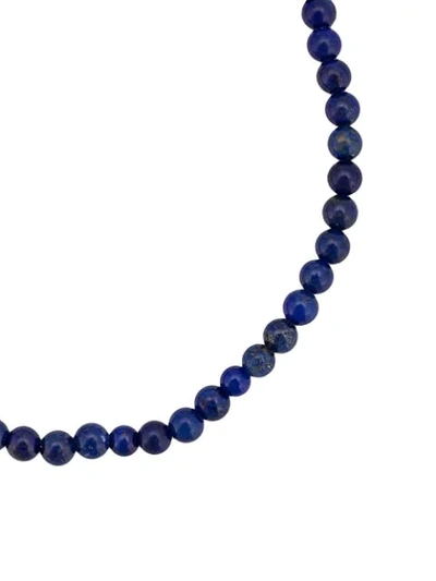 Shop Luis Morais Cubed Cross Bracelet In Blue