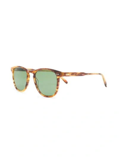 Shop Garrett Leight Brooks Sunglasses In Brown