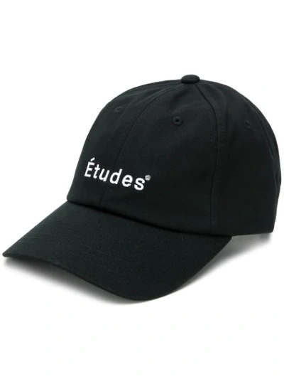 Shop Etudes Studio Embroidered Logo Cap In Black