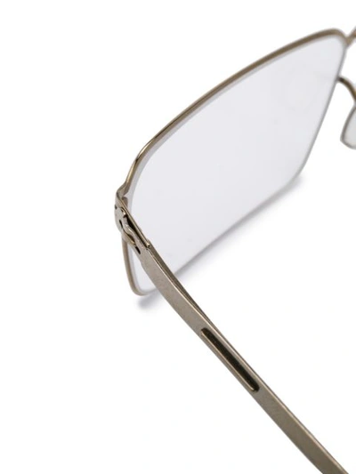 Shop Ic! Berlin Rectangle Frame Glasses In Gold