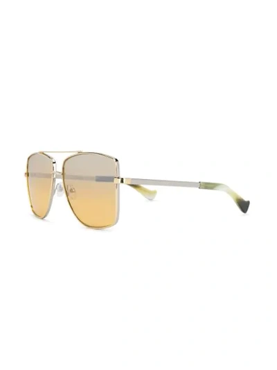 Shop Grey Ant Dempsey Sunglasses In 金色