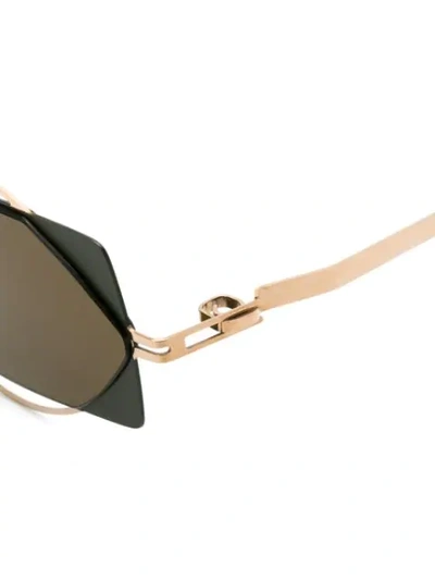 Shop Mykita X Damir Doma Charlotte Sunglasses In Gold