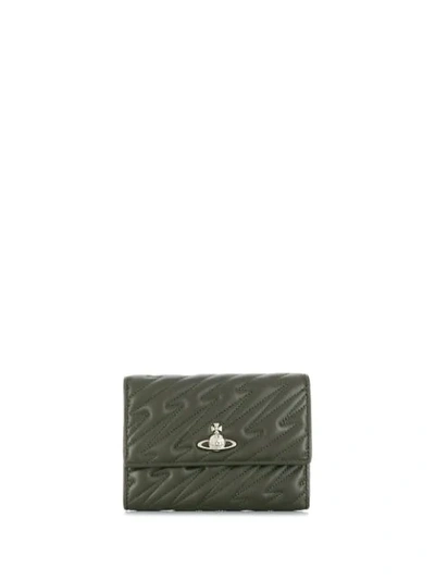 Shop Vivienne Westwood Coventry Quilted Wallet In Green