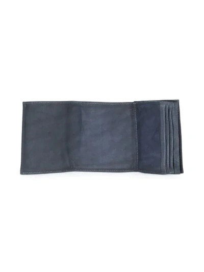 Shop Ma+ Foldover Soft Wallet In Blue