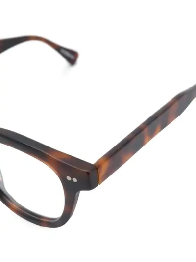 Epos Round Frame Glasses In Brown