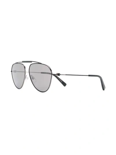 Shop Dsquared2 Aviator Shaped Sunglasses In 黑色