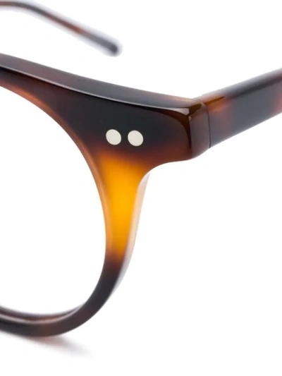 EPOS 圆框醋酸纤维眼镜 - 棕色