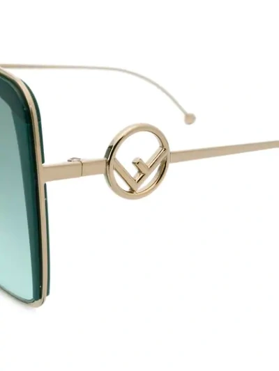 Shop Fendi F Is  Sunglasses In Green