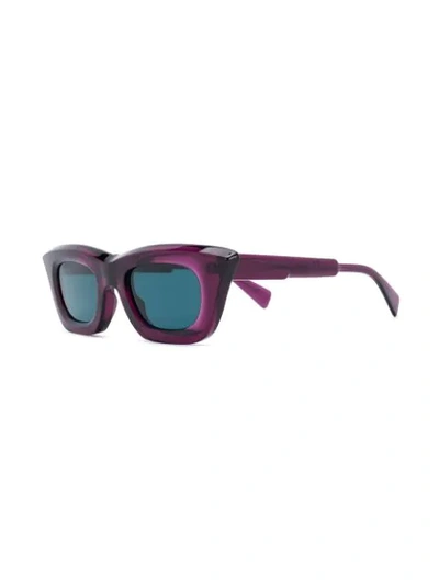 Shop Kuboraum Cat Eye Frame Sunglasses In Purple