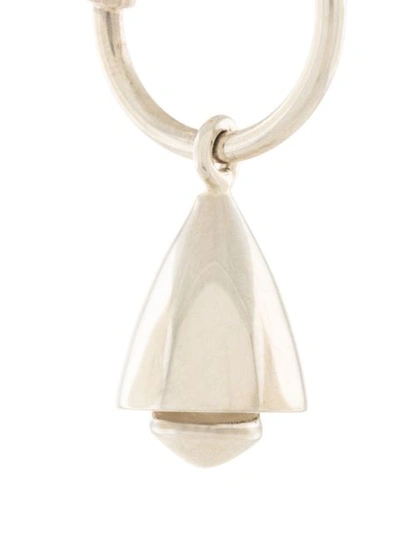 Shop Meadowlark Bell Endless Hoop Earrings In Silver
