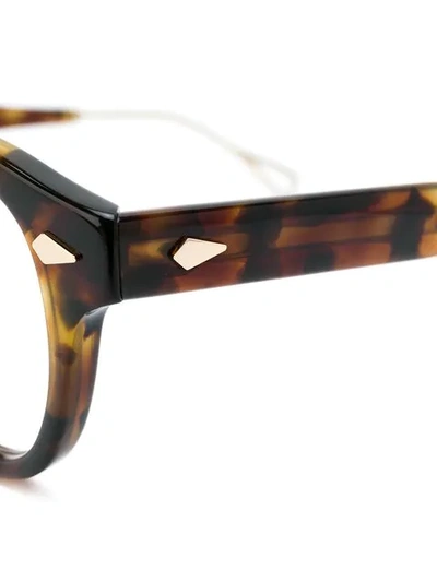 Shop Moscot Lemtosh Glasses In Brown