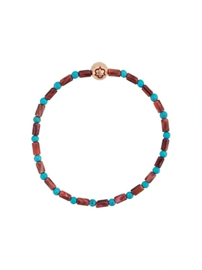 Shop Luis Morais Trinity Enameled Bracelet In Blue