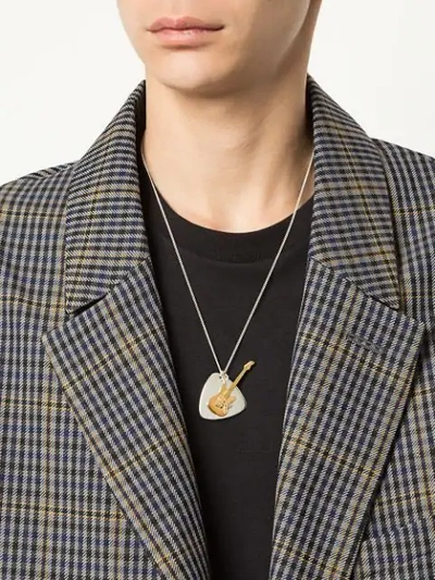 AMBUSH GUITAR PENDANT NECKLACE - 银色