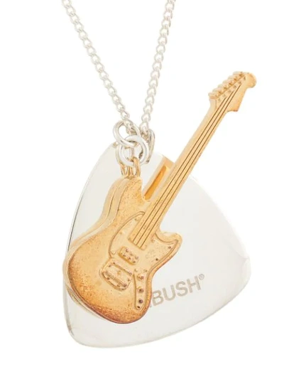 Shop Ambush Guitar Pendant Necklace In Silver