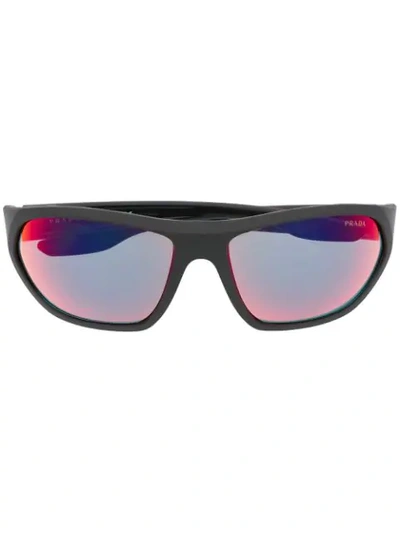 Shop Prada Sport Sunglasses In 黑色