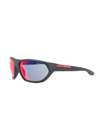 Shop Prada Sport Sunglasses In 黑色