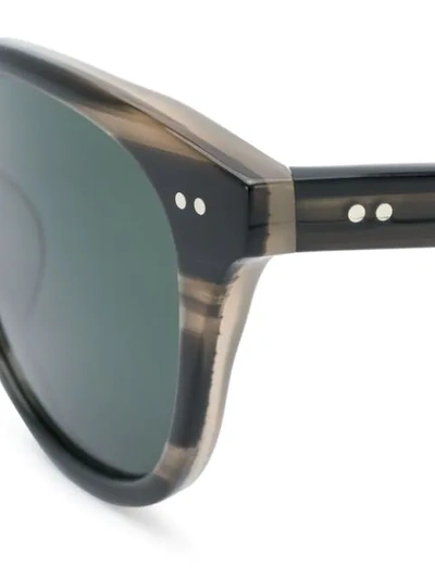 Shop Josef Miller Round Frame Sunglasses In Brown