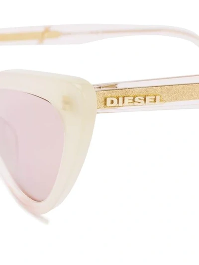 Shop Diesel Dl0303 Cat-eye Sunglasses In Pink
