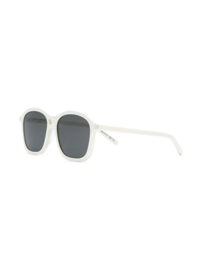 SAINT LAURENT EYEWEAR SL25 SUNGLASSES - 白色