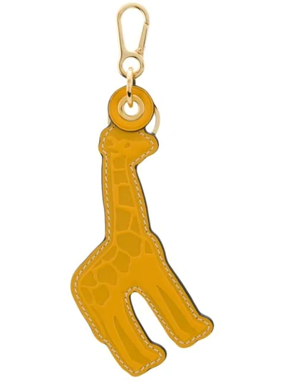 Shop Loewe Giraffe Keyring - Yellow