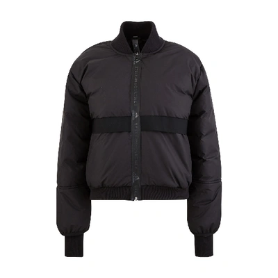 Shop Adidas By Stella Mccartney Quilted Bomber Jacket In Black