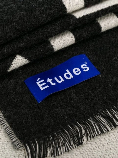 Shop Etudes Studio Logo Scarf In Black
