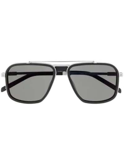 Shop Hublot Eyewear Oversized Sunglasses In 黑色