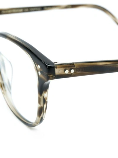 Shop Oliver Peoples Fairmont Square Frame Glasses In Brown