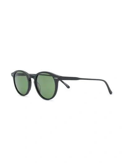Shop Epos Round Frame Sunglasses In 黑色