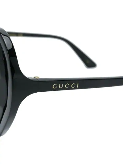 Shop Gucci Heart-shaped Sunglasses In Black