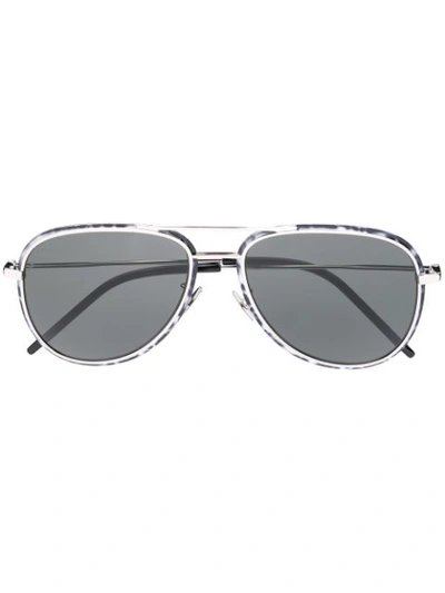 Shop Saint Laurent Classic Sl 294 Sunglasses In Black