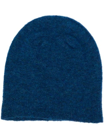 Shop Roberto Collina Beanie Hat - Blue