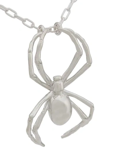 Shop Ambush Spider Pendant Necklace In Silver