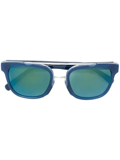 Shop Retrosuperfuture Akin Sunglasses In Blue