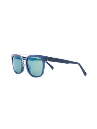 Shop Retrosuperfuture Akin Sunglasses In Blue