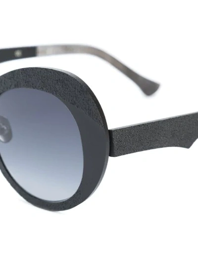 Shop Rigards Round Sunglasses In Black