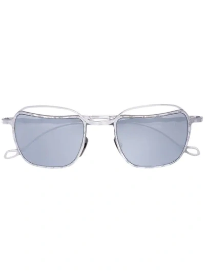 Shop Kuboraum Tinted Lense Sunglasses In Silver